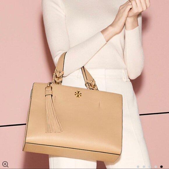 TORY BURCH "Brooke" Satchel Handbag - Picture 2 of 12